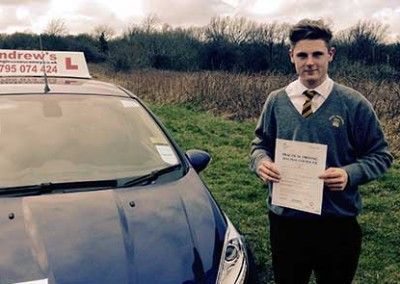 Ben took driving lessons in Llanfairfechan