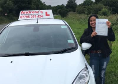 Nich Conwy driving test pass pic