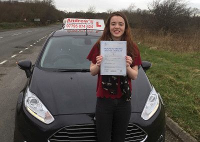 Llinos from Conwy after her driving lessons in Llandudno and Colwyn Bay