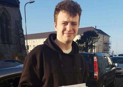 Rowan with his car in Llandudno