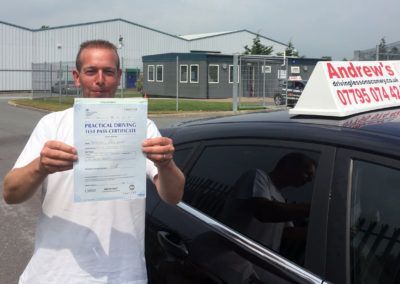 driving test pass in Llandudno Junction