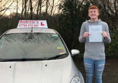 First time driving test pass Rhyl