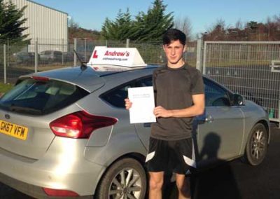 Daniel driving test Llandudno Junction