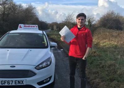 Nicholas passed driving test in North Wales