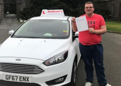 Simon Llandudno Junction driving test photo