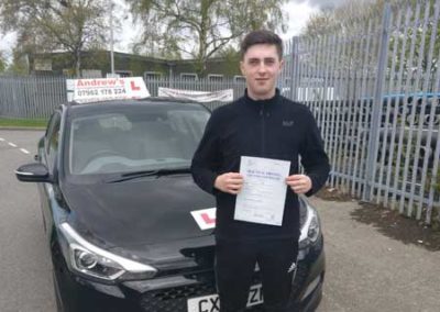 Bradlee at Bangor driving test centre