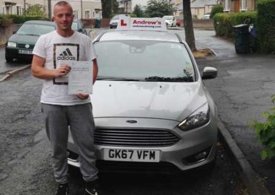 Jason passed his driving test