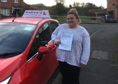 Stephanie at Rhyl driving test centre