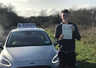 Jack Leach driving test pass photo