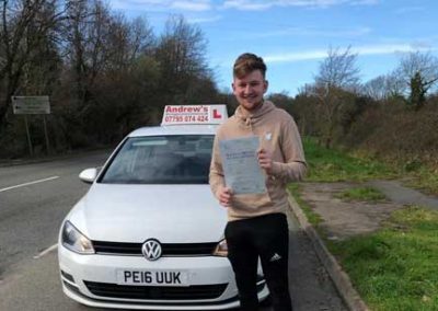 Keating at Bangor driving test centre.