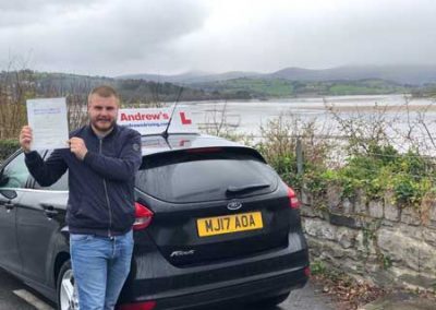 First time driving test pass in Bangor Driving Test Centre.