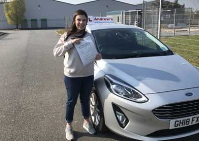 Rachel in Bangor Driving Test Centre