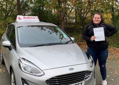 Tara with her new driving licence.