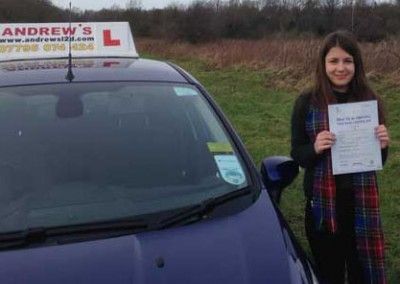 LLandudno Junction driving lessons resulted in a pass at Bangor