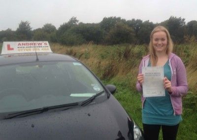 Emma left pen this morning and came back with a driving test pass