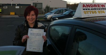 Sami left Conwy early to pass her driving test on time
