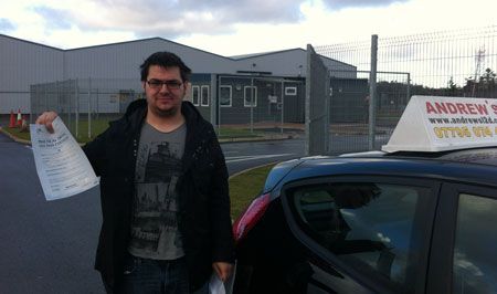 Jon from Conwy parallel parking on the test