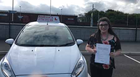 Sarah from Colwyn Bay passed driving test