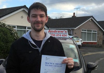 Darren after a driving Course in North Wales