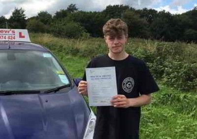 Passed driving test at Bangor after lessons in Llandudno Junction