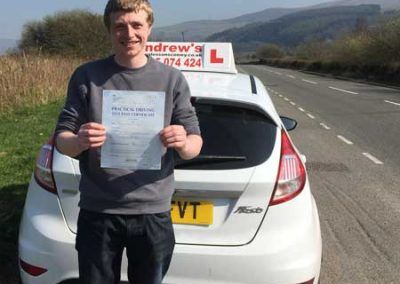 James from Mochdre after driving test