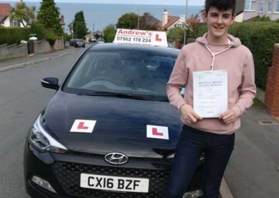 Owen driving lessons Rhyl and North Wales