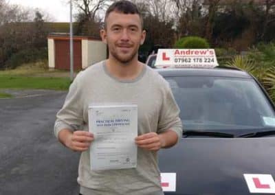 Bens driving test in North Wales