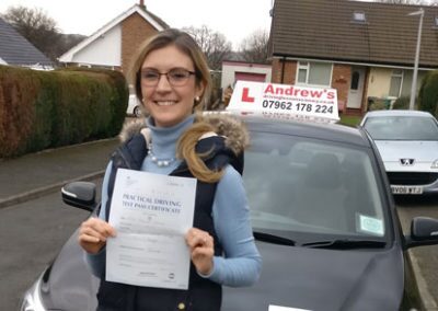 Tilly passed driving test in North Wales