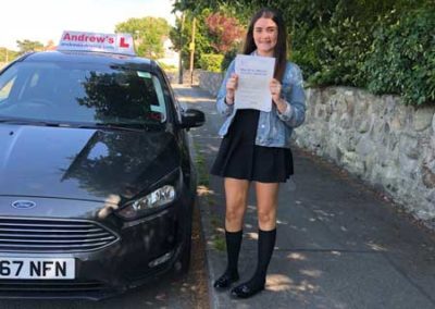 Kara from Conwy passed in Bangor on 9th July 2018.