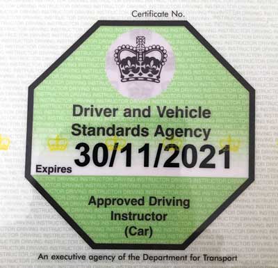 Cost to become a driving instructor and get this green badge.