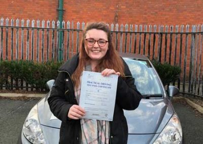 Nia from Mochdre at Rhyl driving test centre
