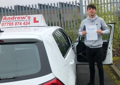 First time pass on driving test