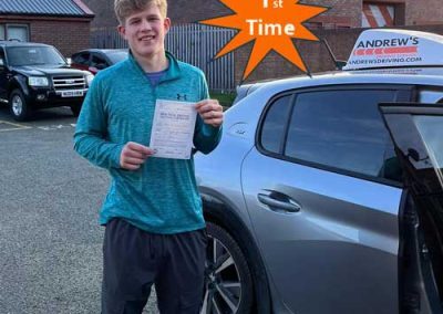 Angus at Rhyl Driving Test Centre