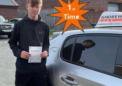 Harrison at Rhyl Driving Test Centre