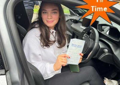 Jessica at Rhyl Driving Test Centre