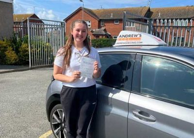 Lottie at Rhyl Driving Test Centre
