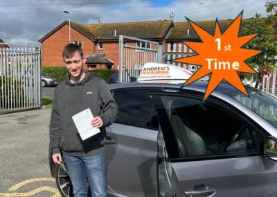 Louis in Rhyl Driving Test Centre