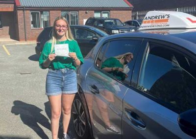 Amy at Rhyl Driving Test Centre