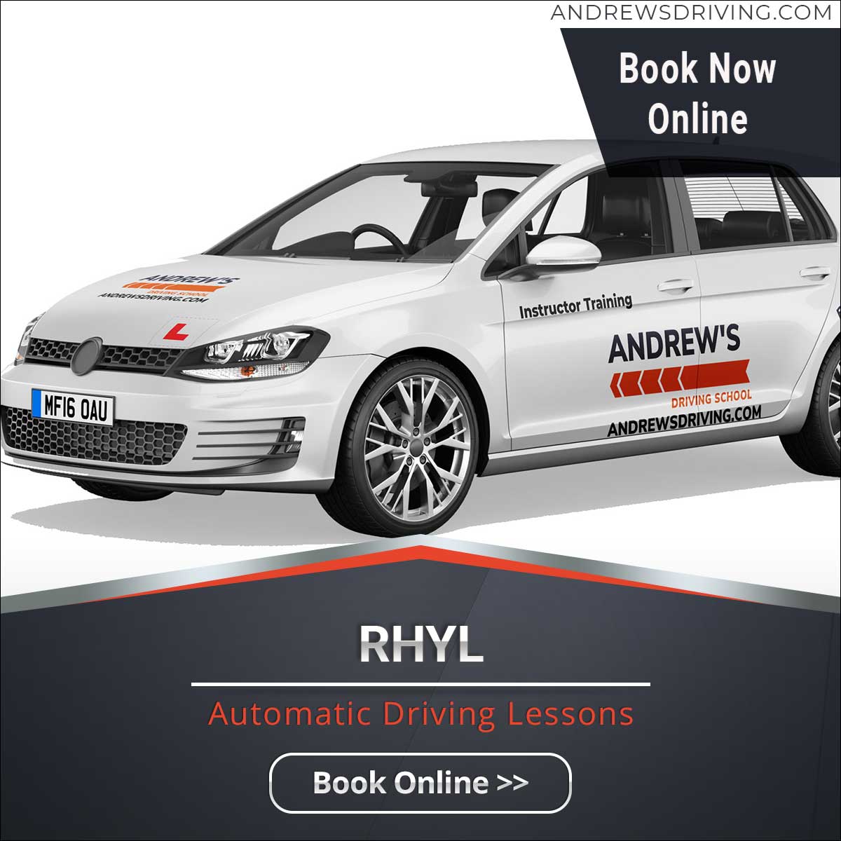 Rhyl Automatic driving lesson banner
