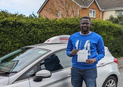 Duncan driving test in Rhyl